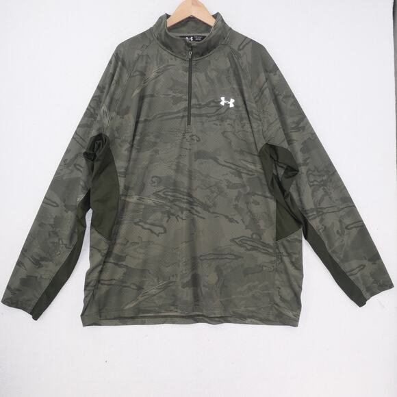Under Armour 1/4 Zip Men's 3XL DriFit UA CoolSwitch Thermocline Camo - Picture 3 of 15